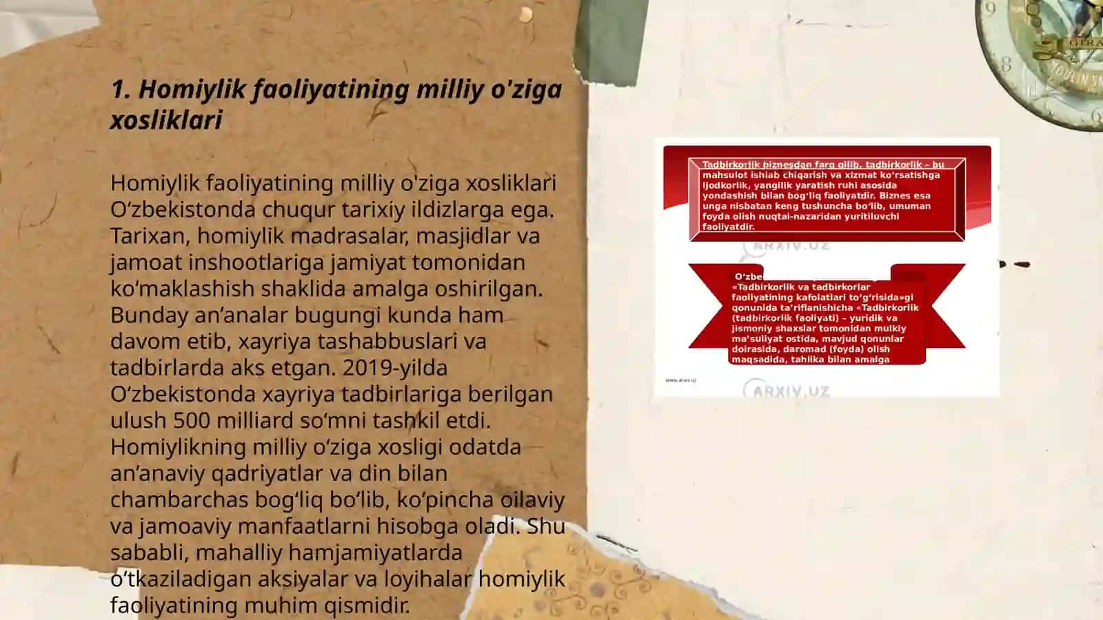 Homiylik faoliyatining milliy o'ziga xosliklari 3