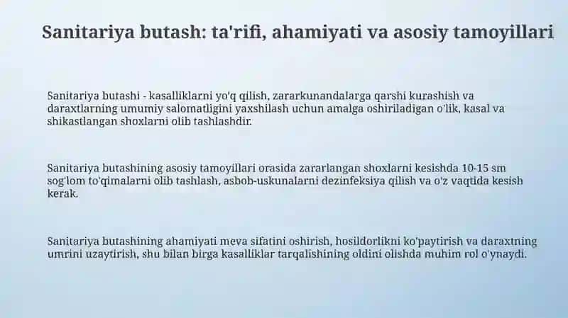 Sanitariya butash 3