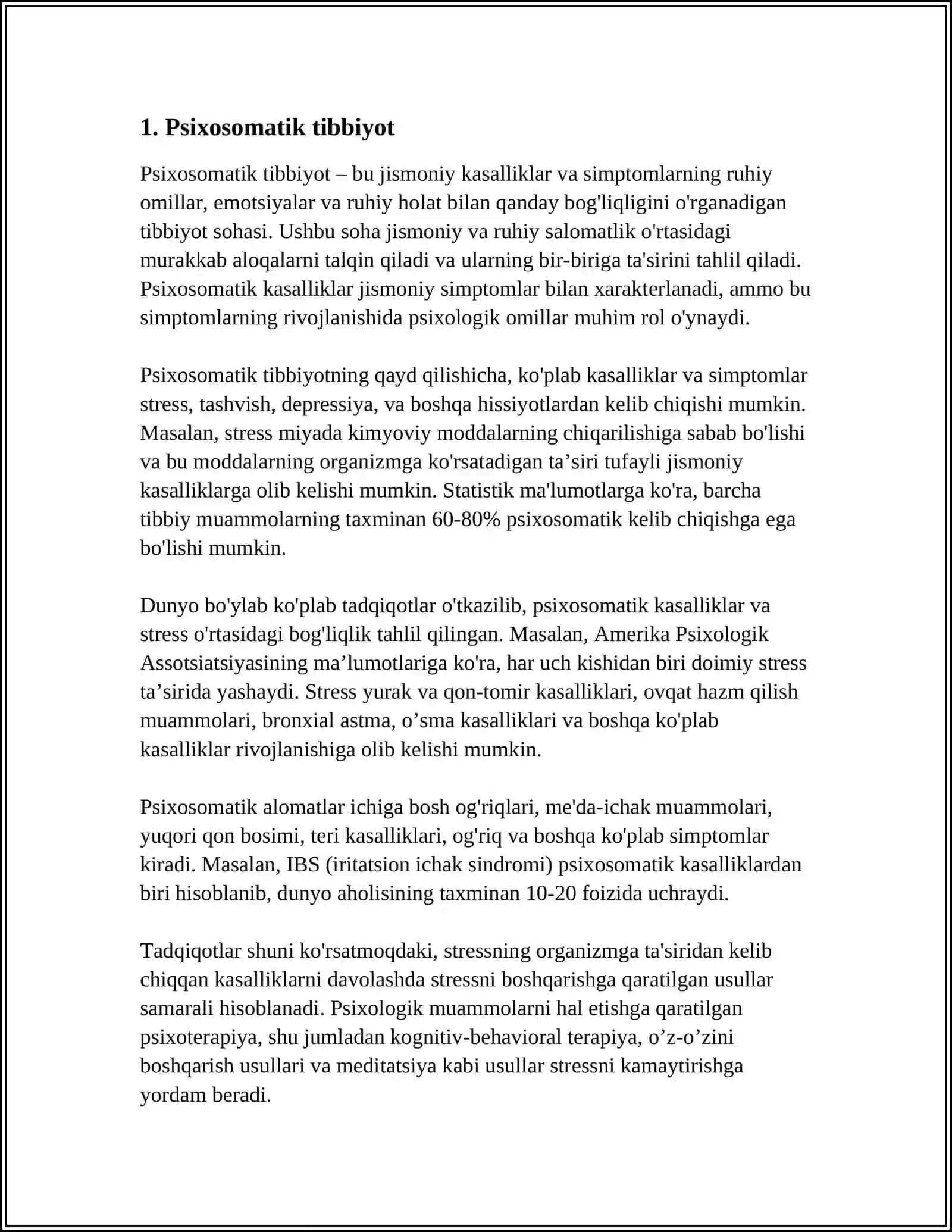PSIXOSOMATIK NAZARIYALAR 3