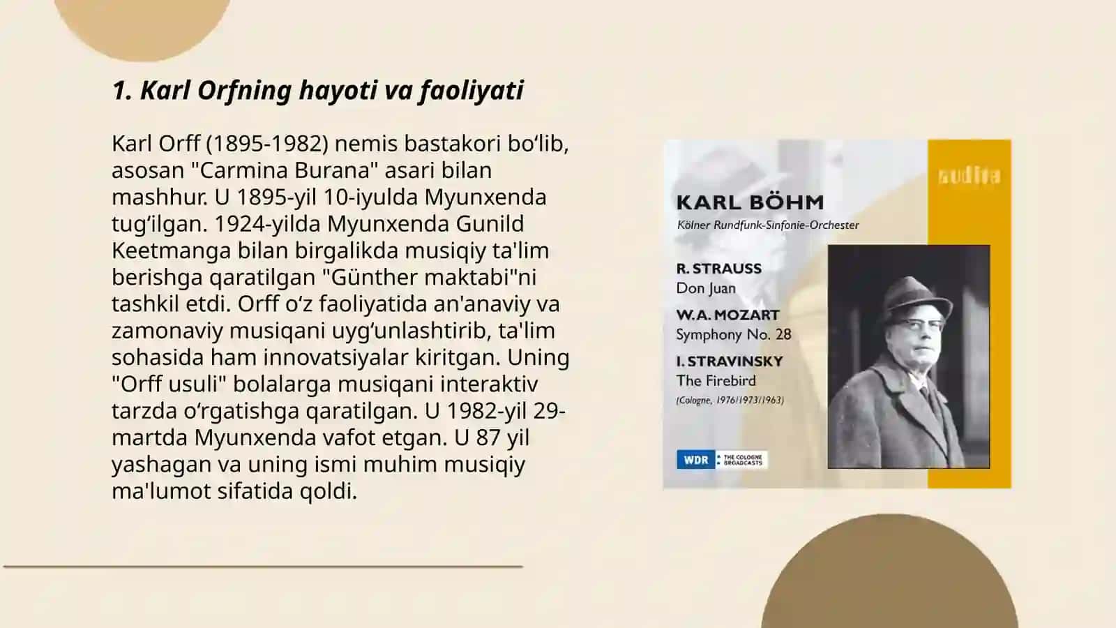 Karl Orf ihodi 3