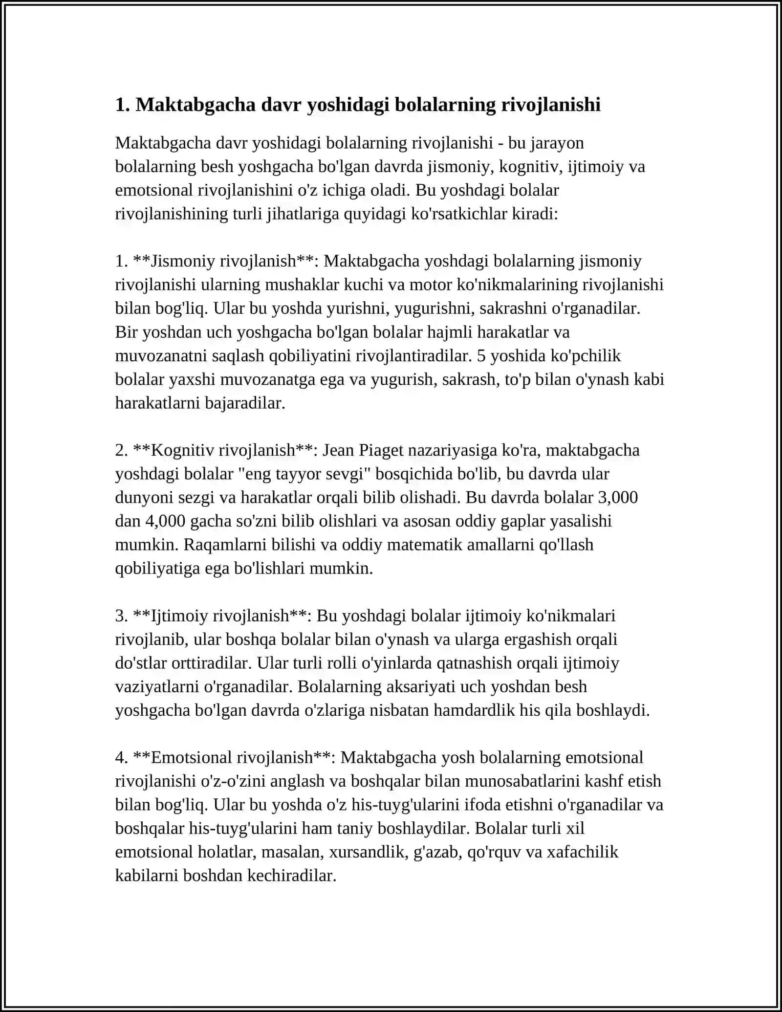 MAKTABGACHA TARBIYA DAVRI PSIXOLOGIYASI VA PSIXODIAGNOSTIKASI 3