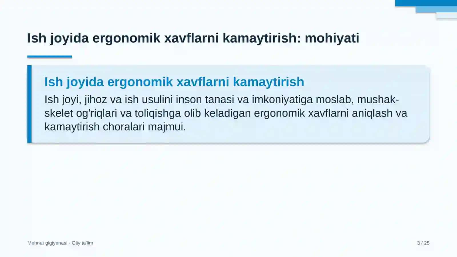 qishloq vrachlik punktlarida ish joyida ergonomik xavflarni kamaytirish choralari 2060 3