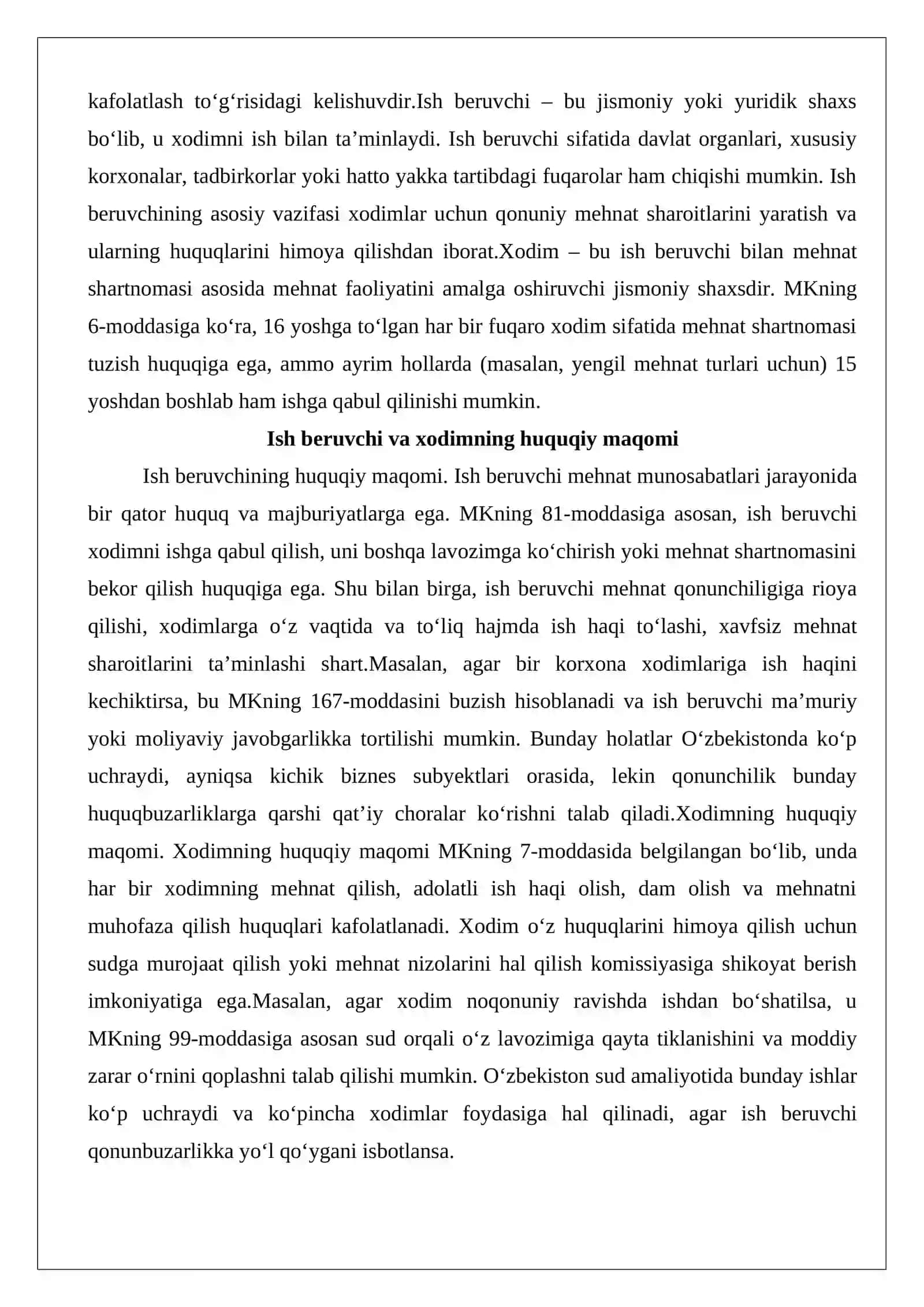 Mehnat shartnomasi taraflarining moddiy javobgarligi 3