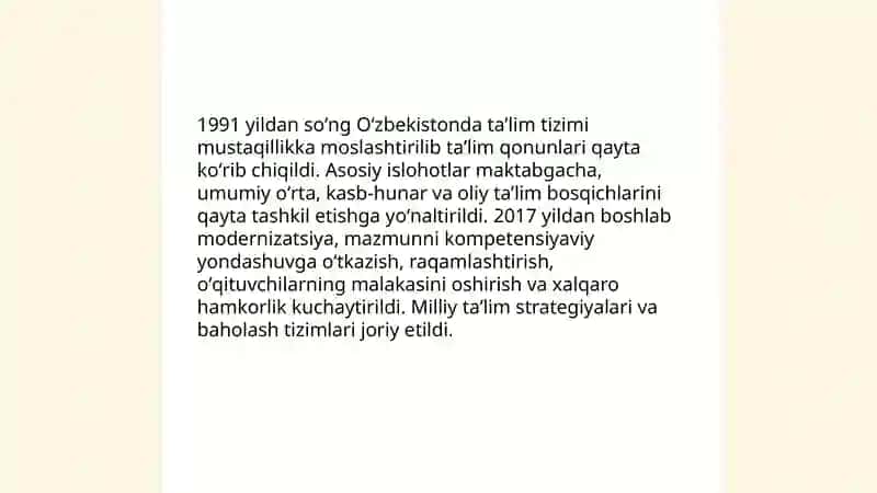 Mustaqil Oʻzbekistonda taʼlim va fikr 3
