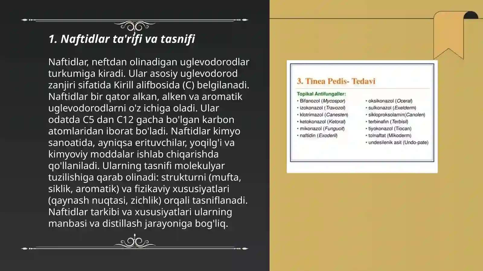 Naftidlar va ularning fizik kimyoviy xossalari 3