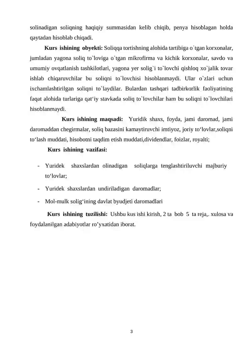 Mol mulk solig'i 3