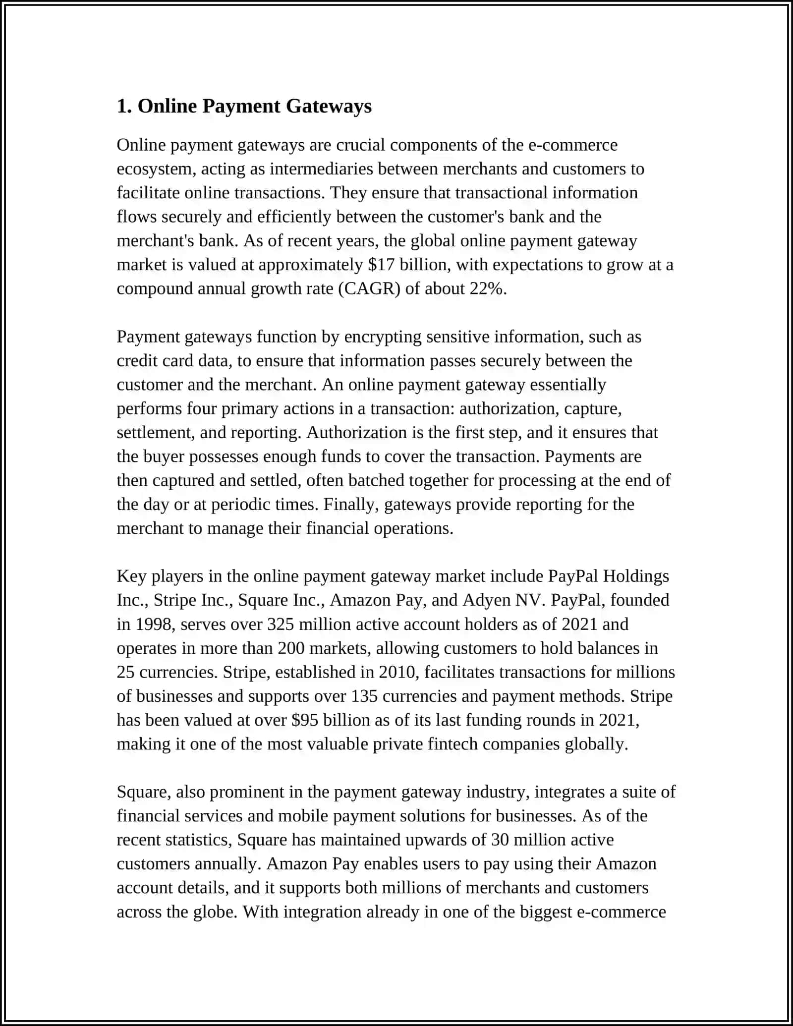 E-COMMERCE COMPANIES AND TRANSCOTION 3