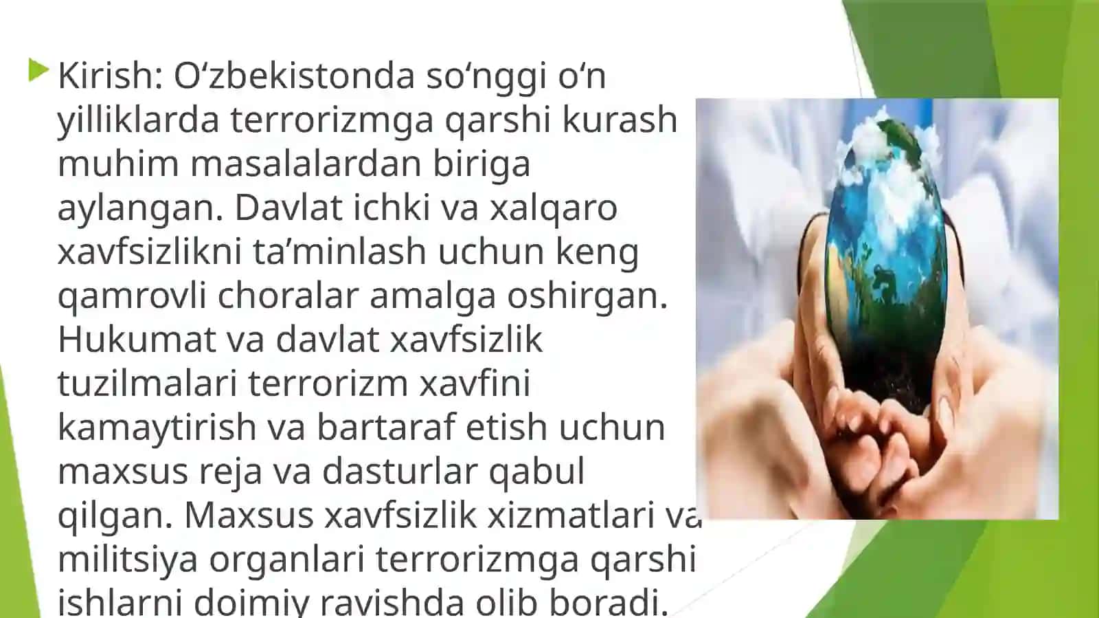 O’zbekistonning terrorizmga qarshi kurash tajribasi 3