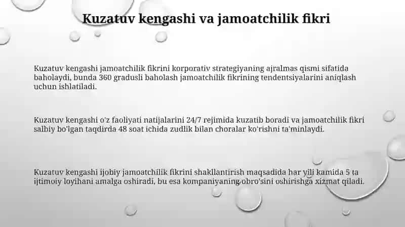 Kuzatuv kengashi va jamoatchilik bilan ishlash 3