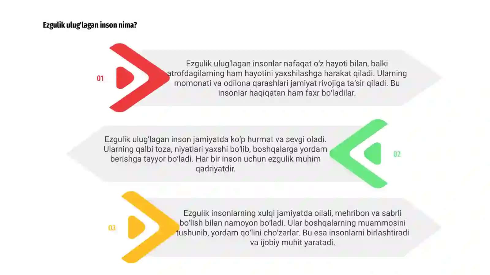 Ezgulik ulug'lagan inson jamiyat faxri 3