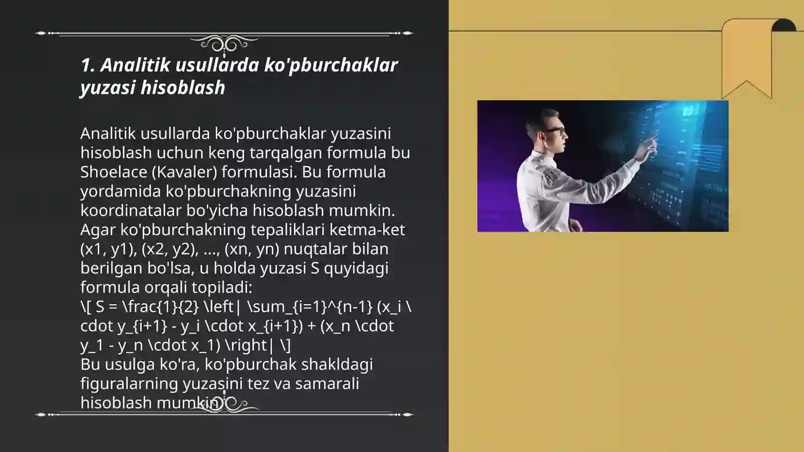 Yuza hisoblash texnologiyalari 3