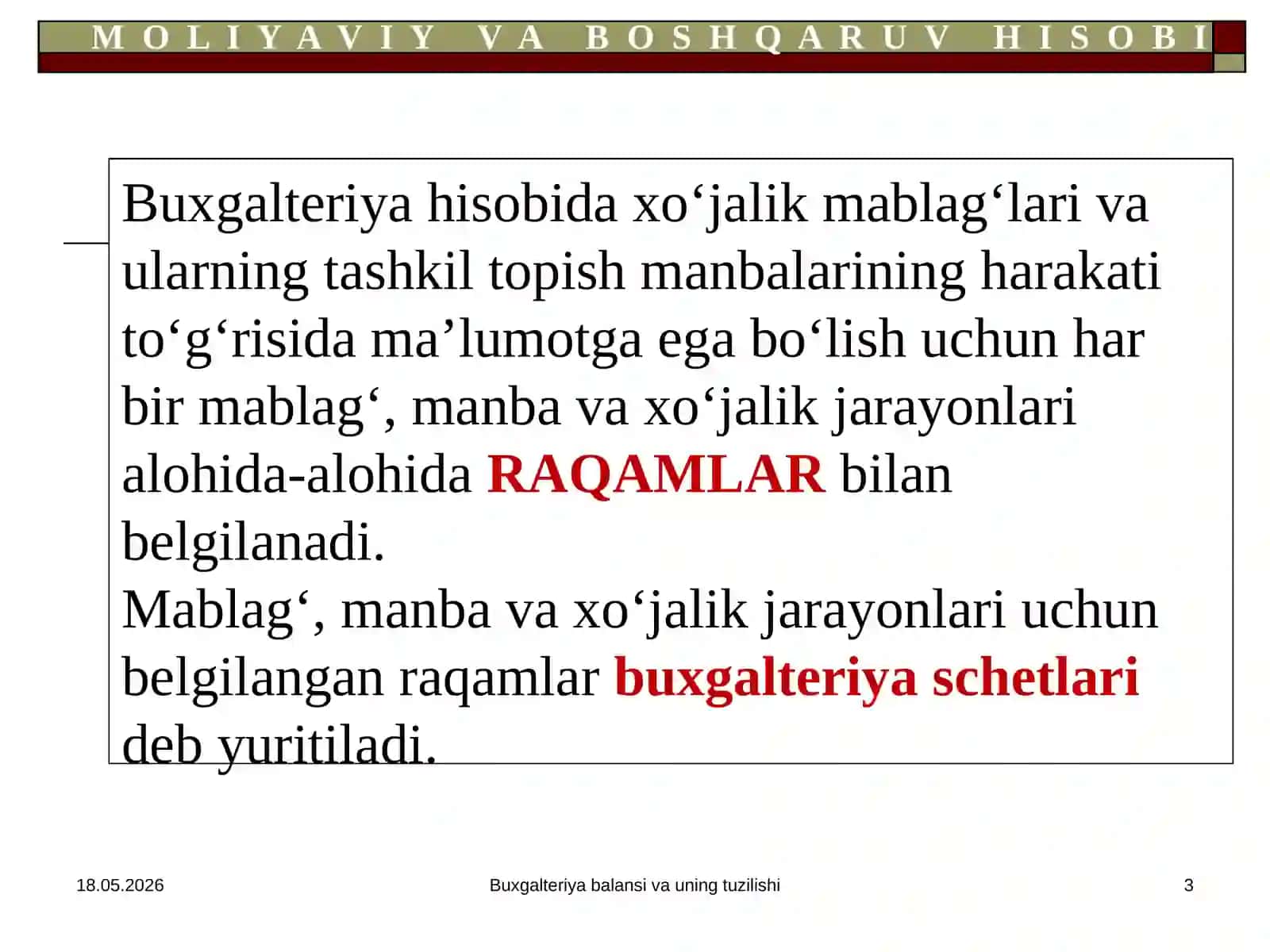 SCHYOTLAR TIZIMI VA IKKIYOQLAMA YOZUV 3