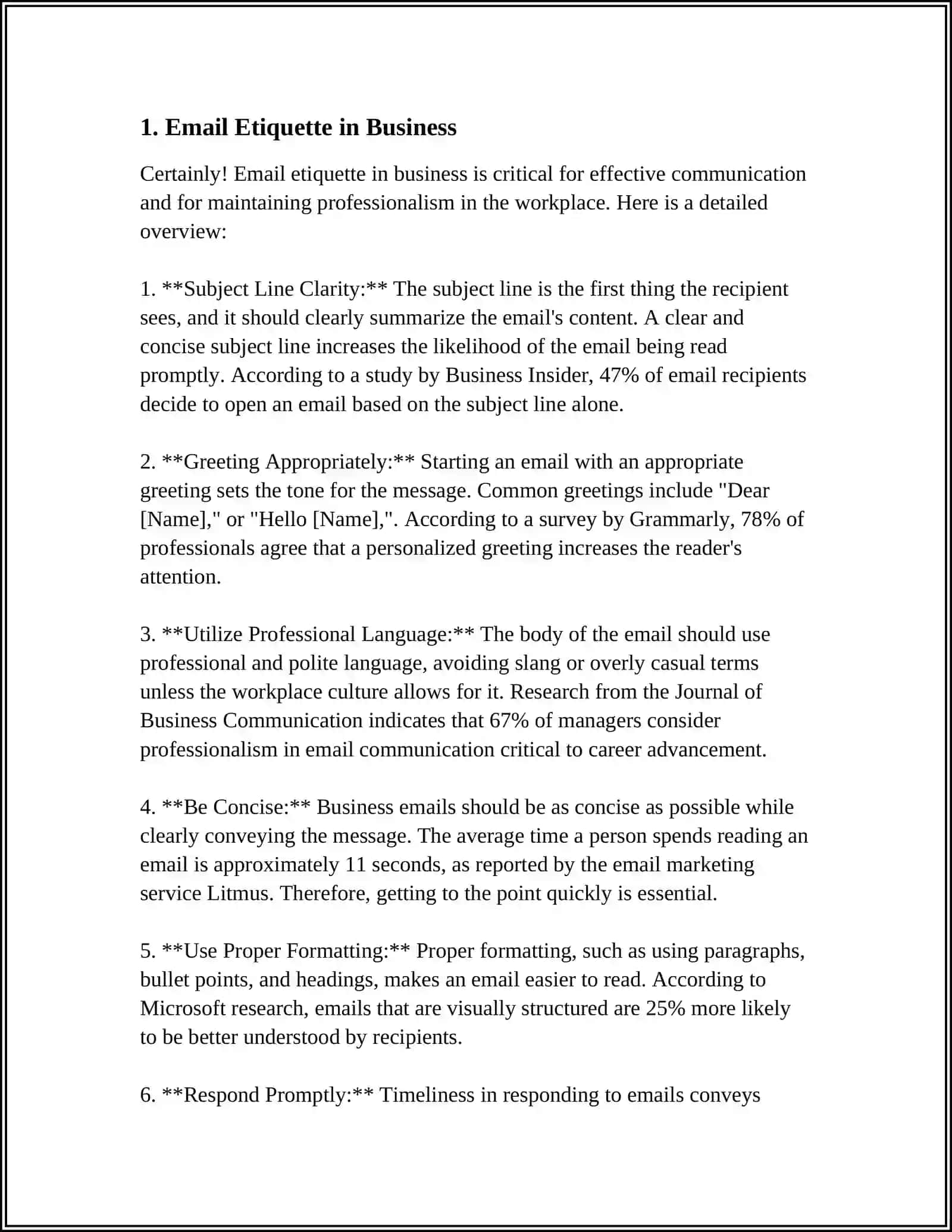 BUSINESS EMAILS REFERAT 3