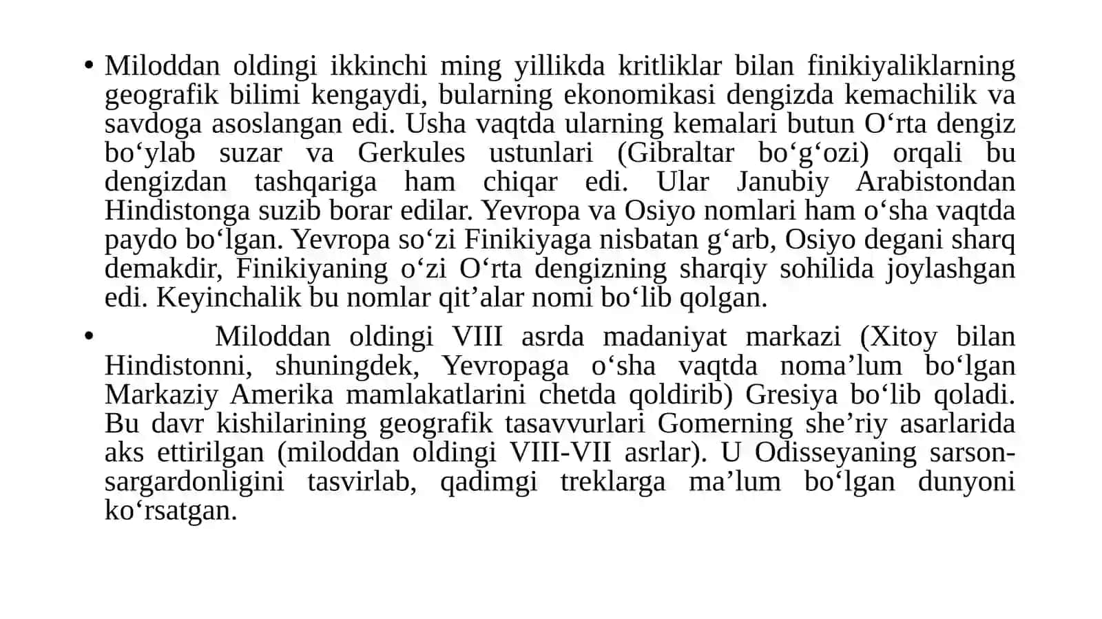 GEOGRAFIK BILIMLARNING RIVOJLANISH TARIXI 3