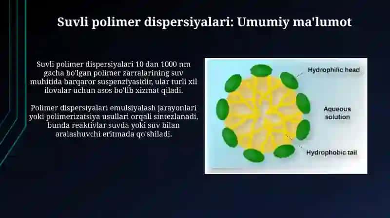 Polimerlarning suvli dispersiyalari 3