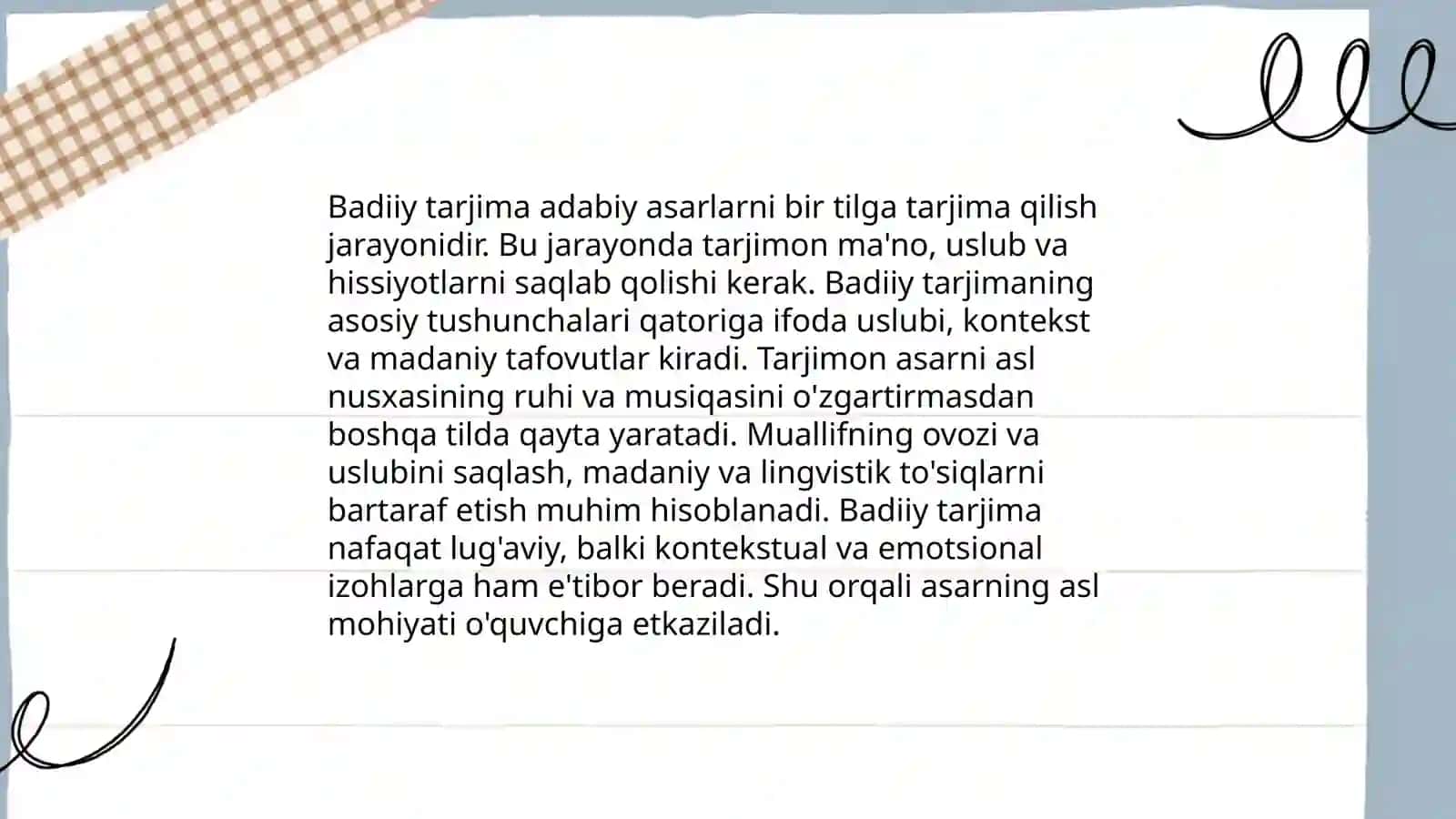 Badiiy tarjima muammolari 3