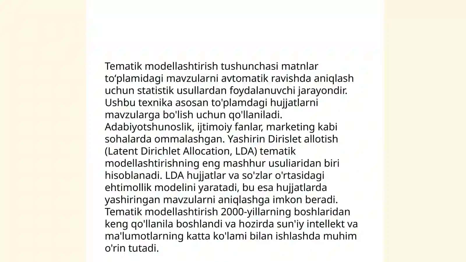 Tematik modellashtirish 3