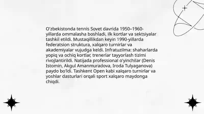O'zbekistonda tennisning rivojlanishi 3