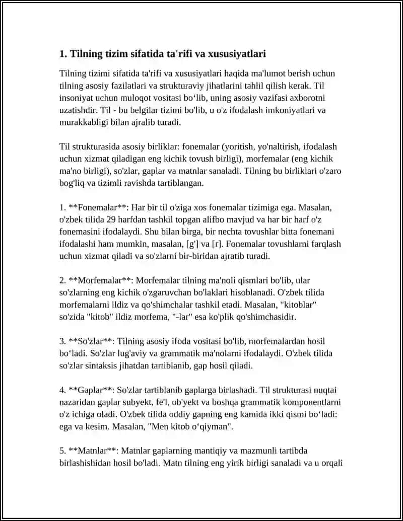 TILNING TIZIM SIFATIDAGI MOHIYATI 3