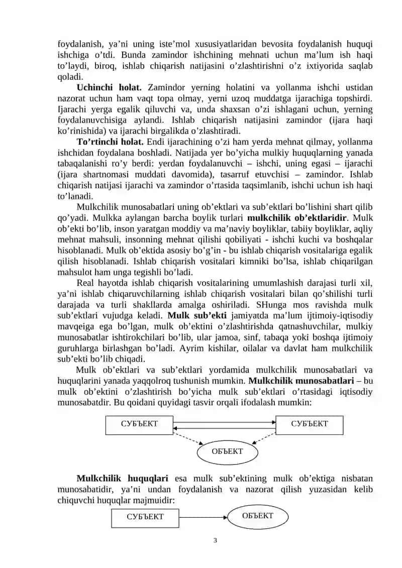 Mulkchilik munosabatlari 3