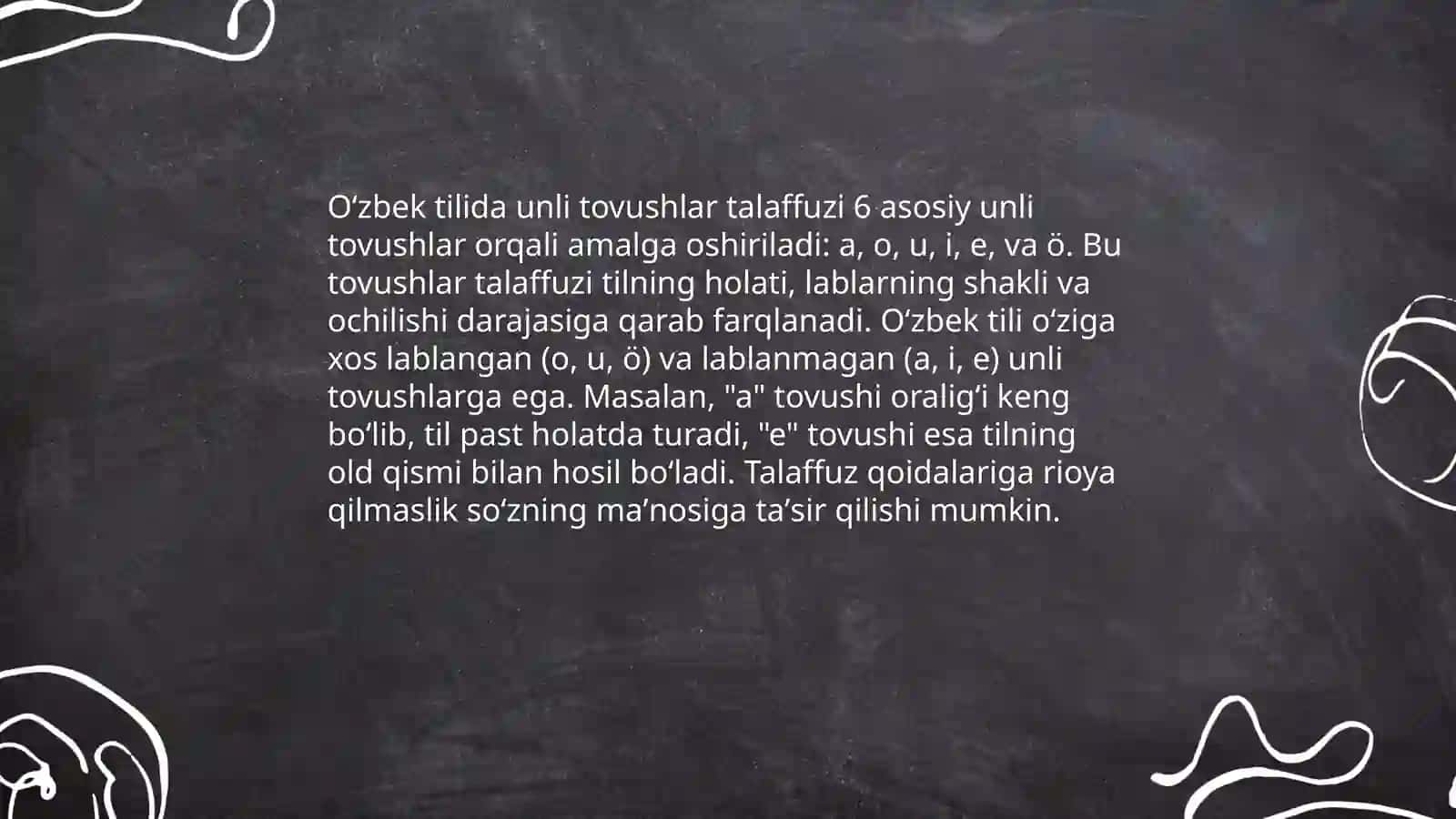 Oʻzbek tilining orfoepiyasi va asosiy imlo qoidalari 3