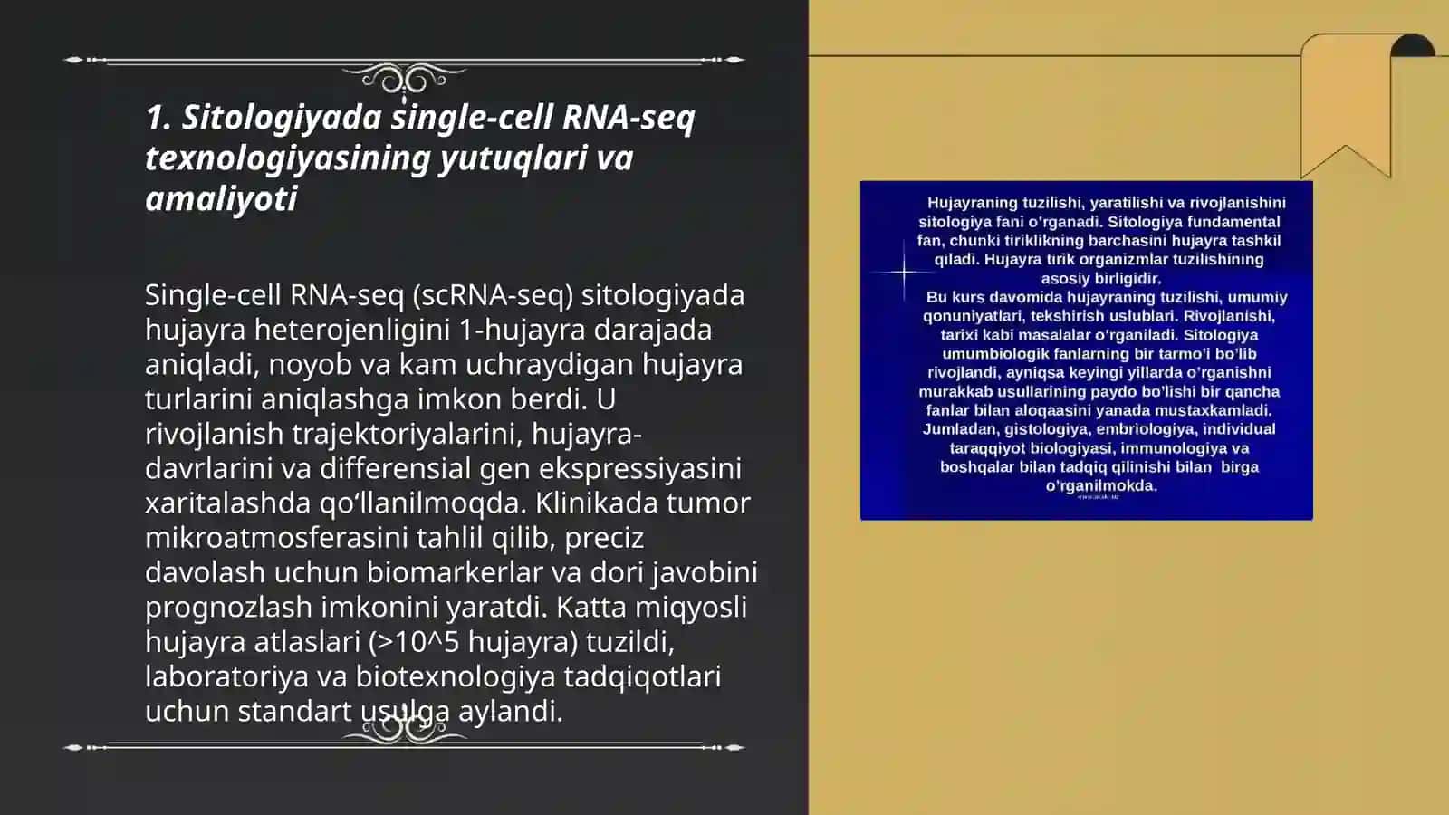 Single-cell RNA-seq texnologiyasi 3