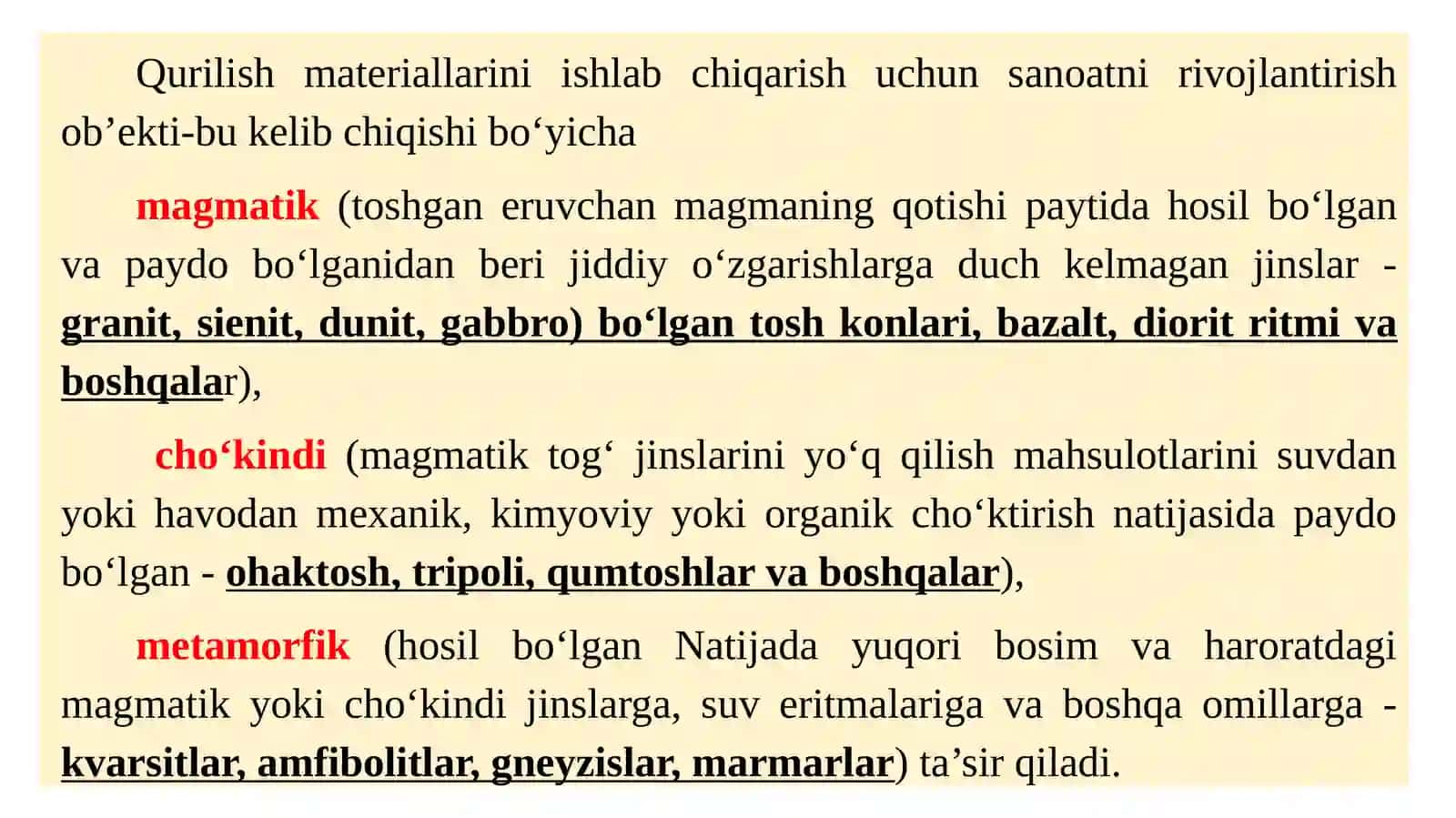Noruda qurilish materiallari konlari geologiyasi 3