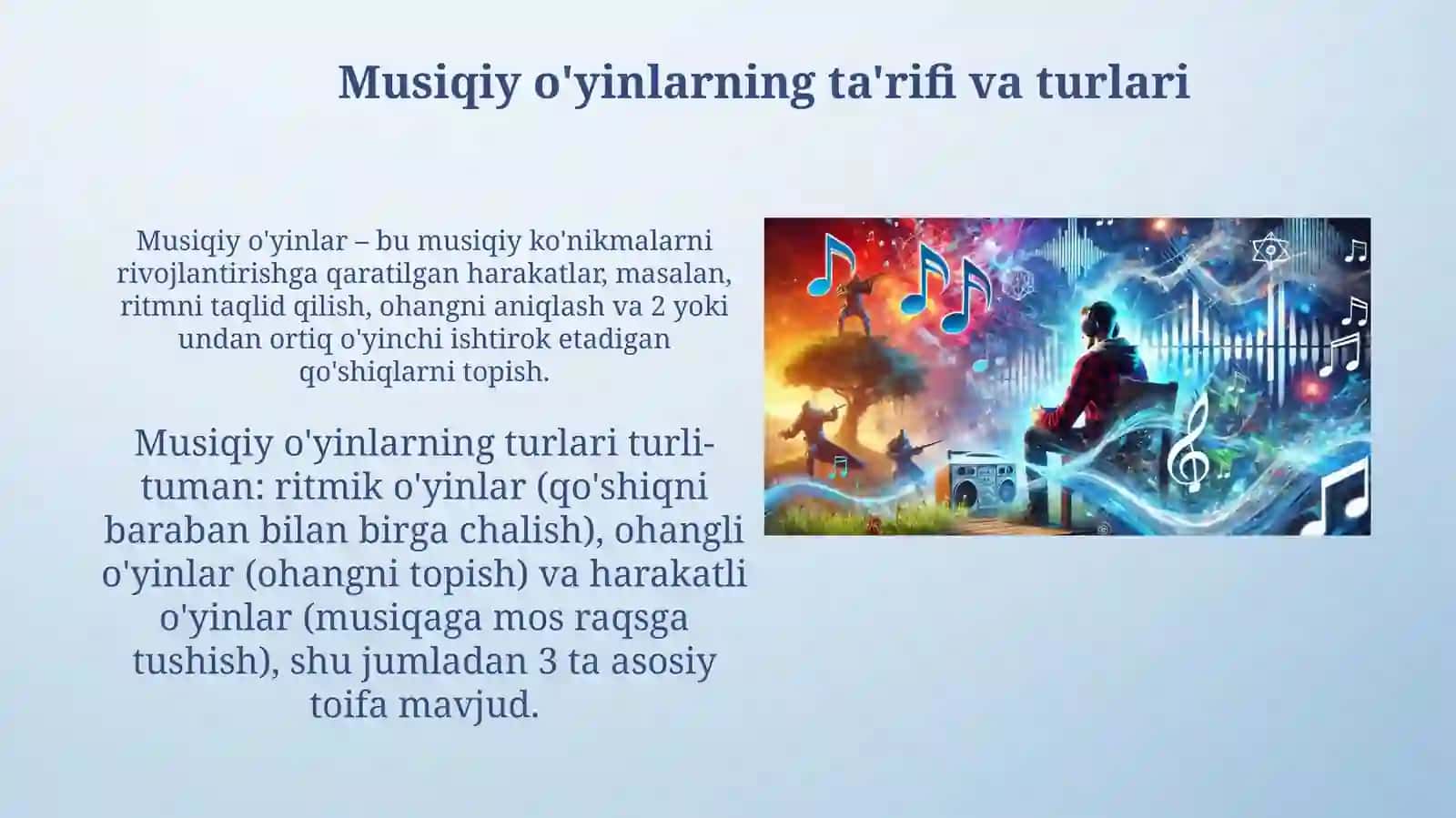 Musiqiy o'yinlar 3