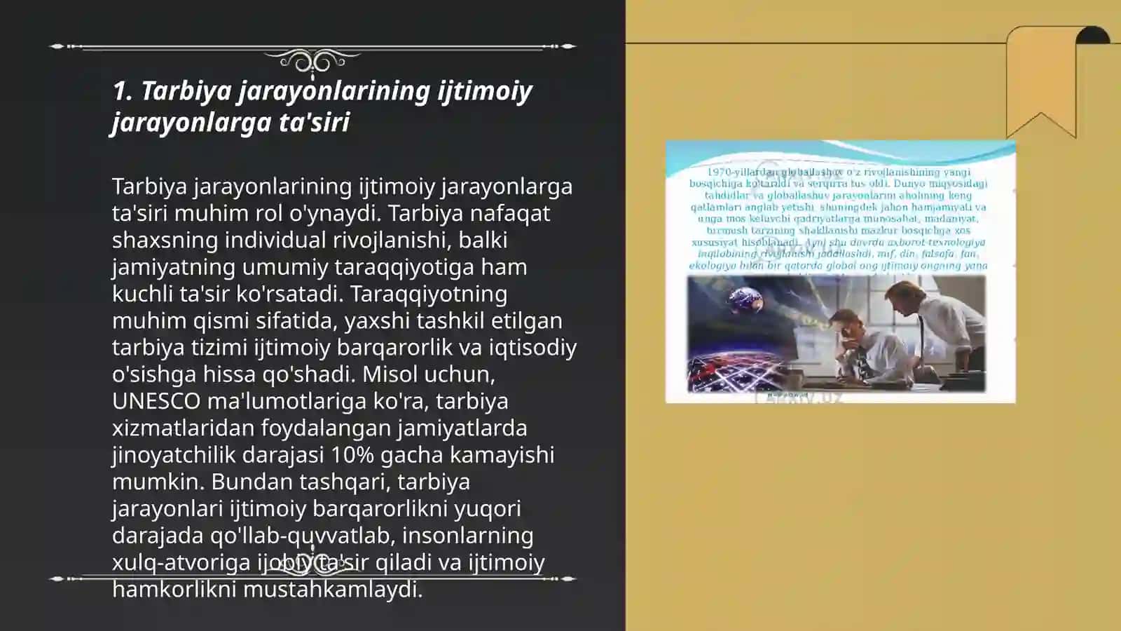 Tarbiya jarayonlarining ijtimoiy jarayonlarga ta'siri 3