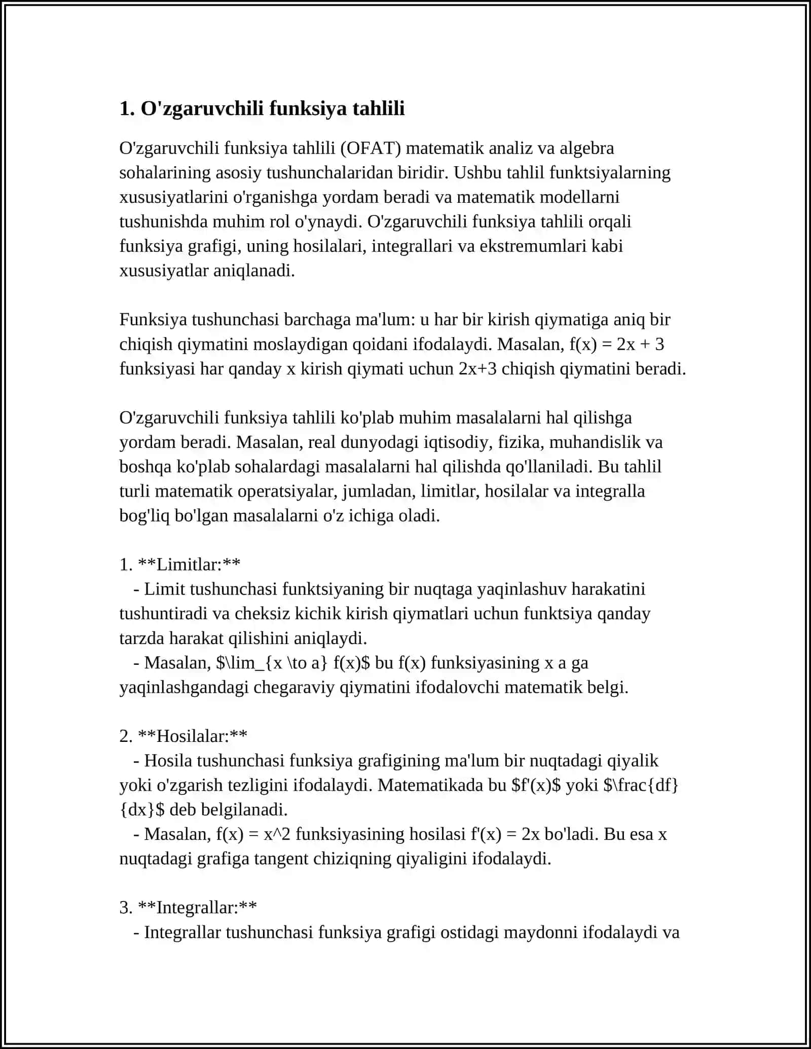 IKKI O'ZGARUVCHILI FUNKSIYA TUSHUNCHASI 3