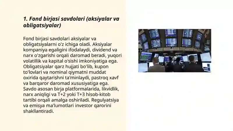 Fond birjasi savdolari 3