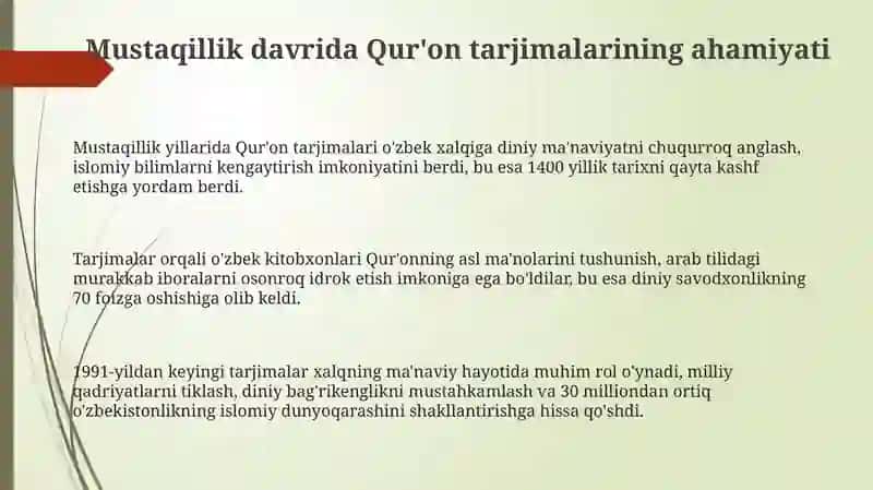 Qur'on Tarjimalari 3