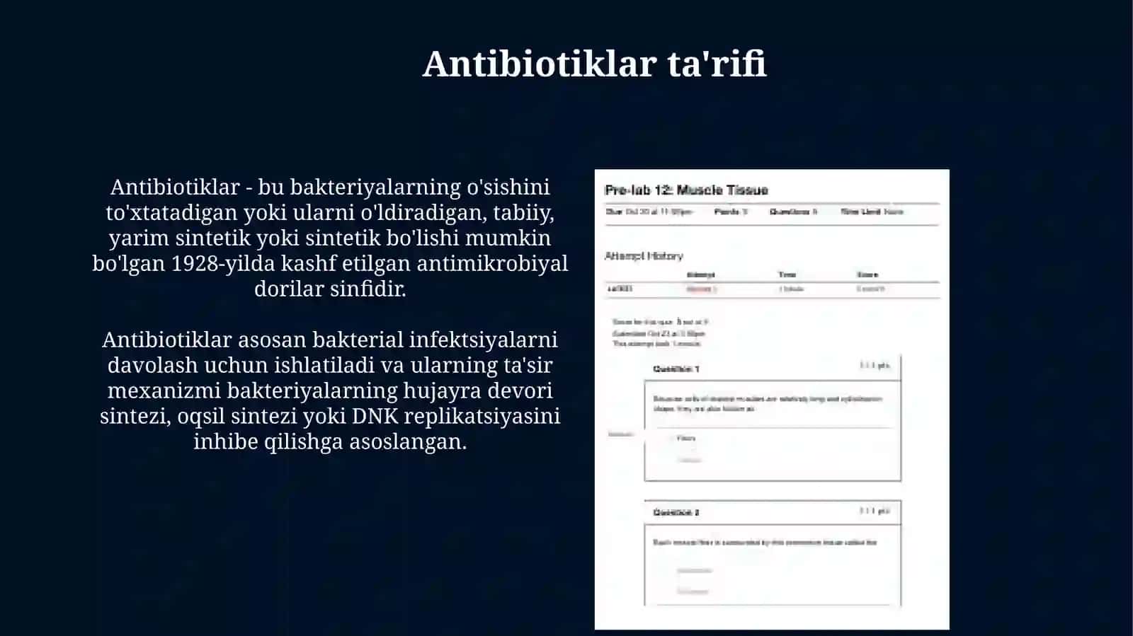 Antibiotiklar ta'rifi 3