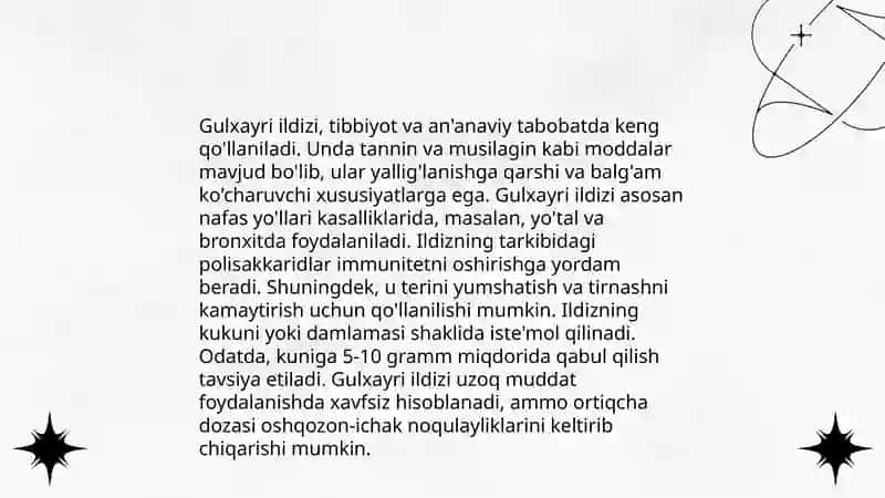 Gulxayri ildizi 3