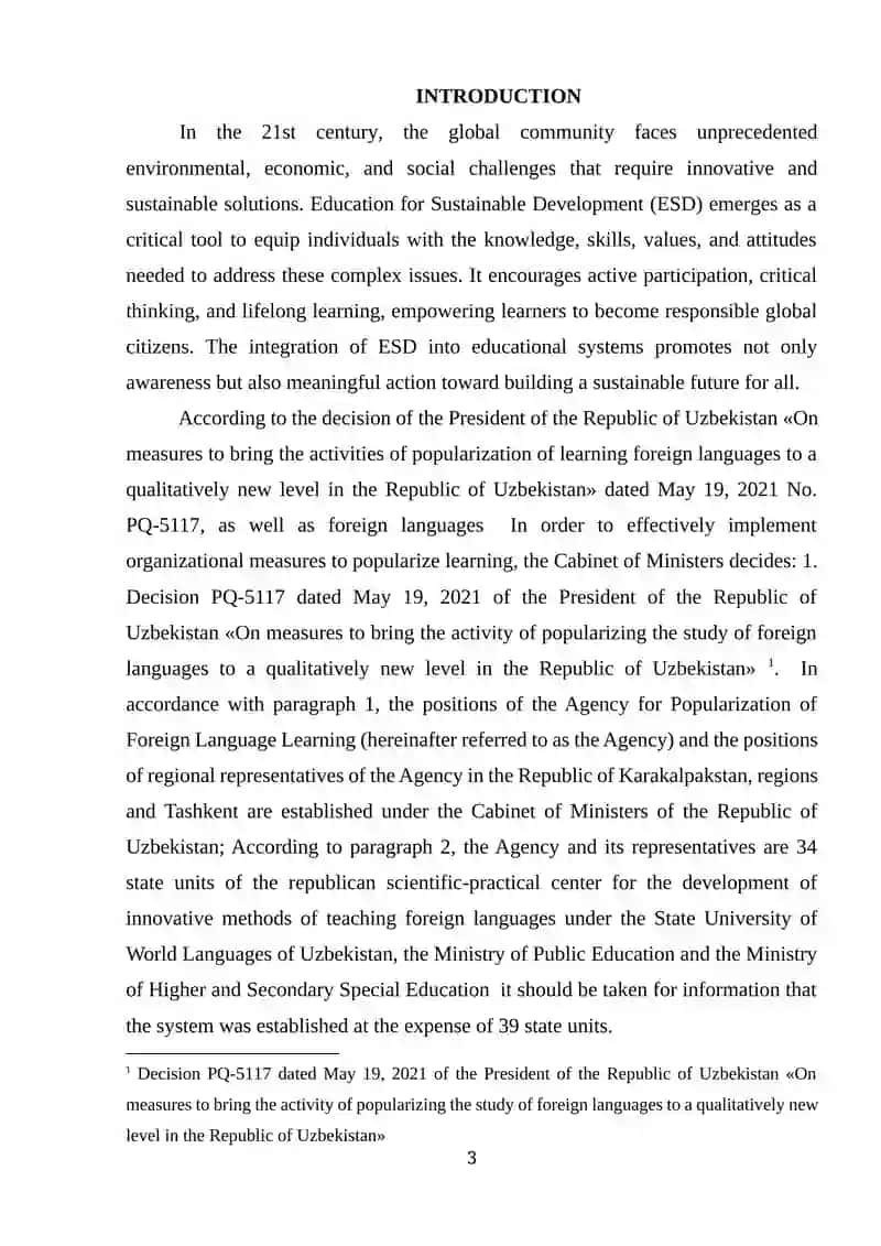 Education for Sustainable Development: Pedagogical Approaches and Strategies 3