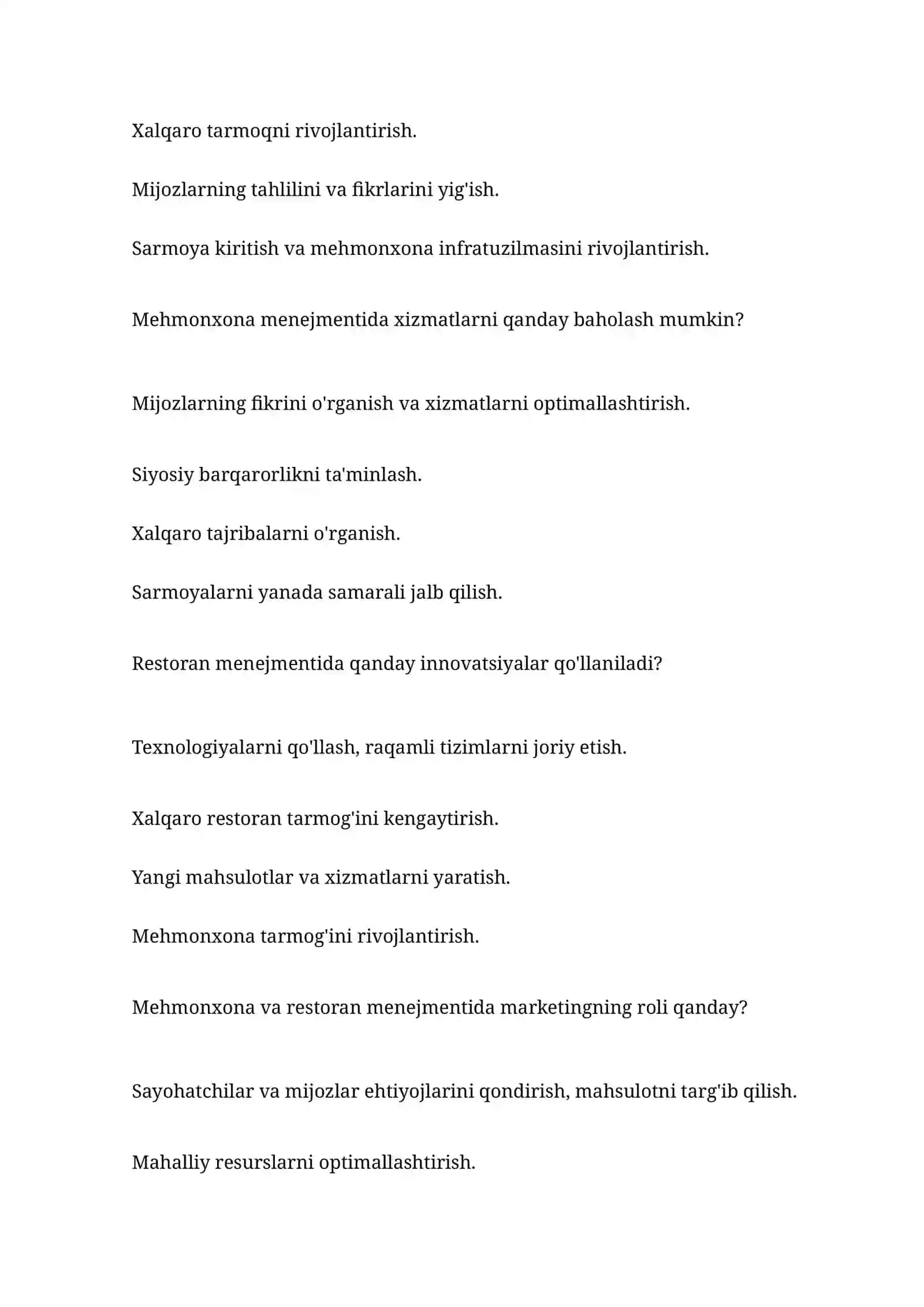 Mehmonxona menejmenti 3