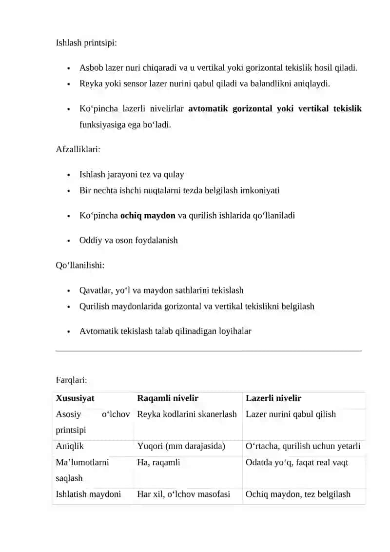 Raqamli va lazerli nivelirlar 3