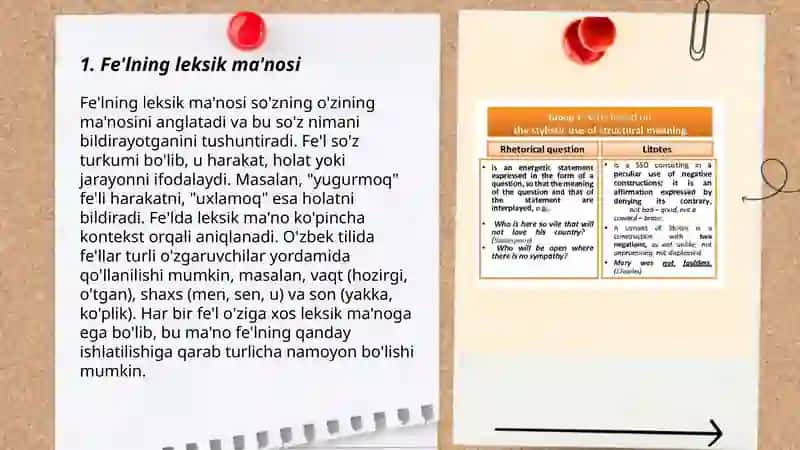 Fe'l va uning uslubiy xususiyatlari 3