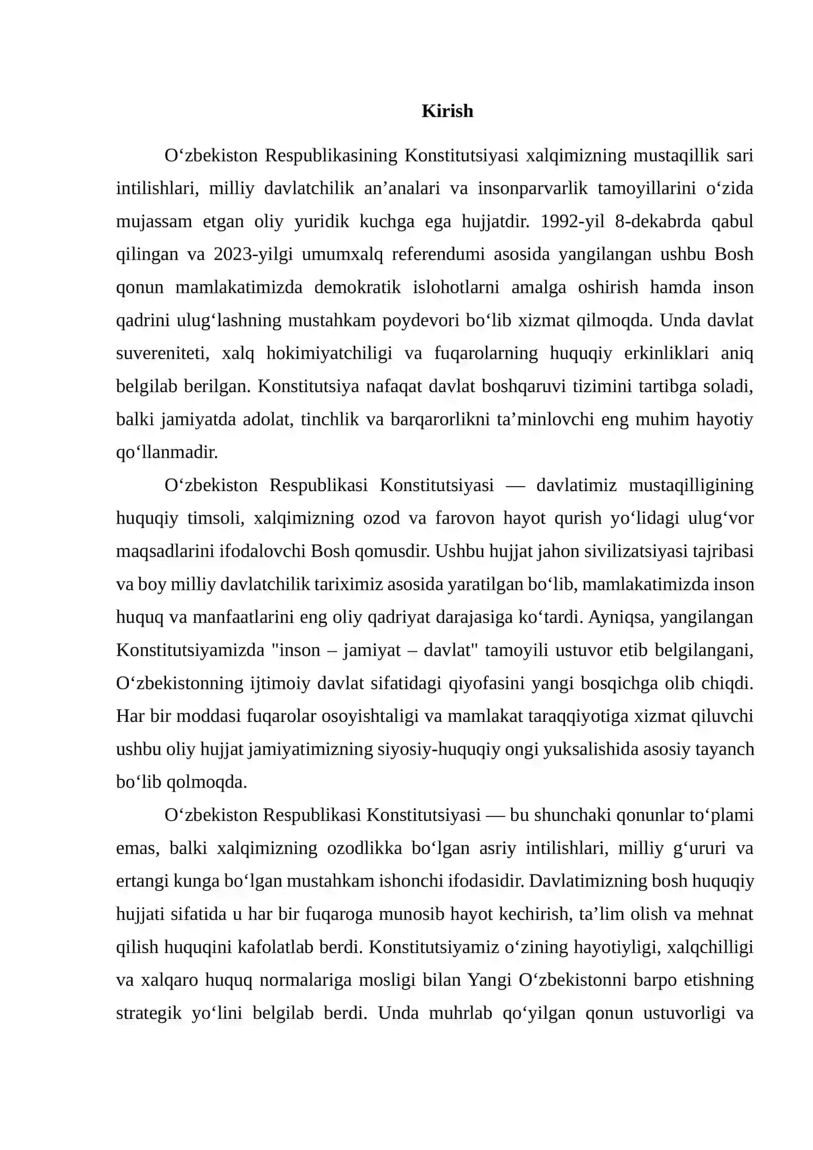 O‘zbekiston Respublikasi Konstitutsiyasi 3