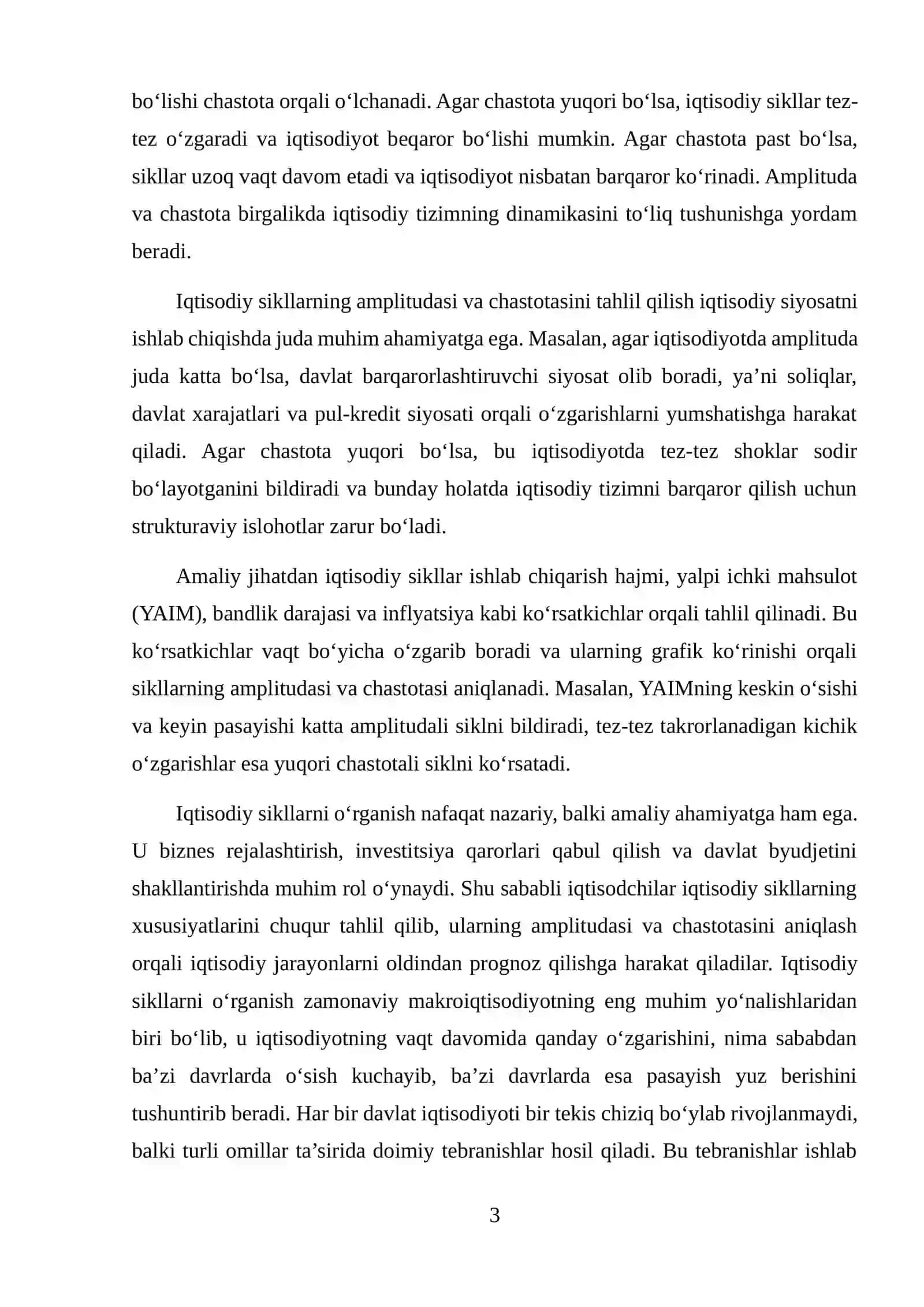 IQTISODIY SIKLLARNING AMPLITUDASI VA CHASTOTASINI TAHLIL QILISH 3