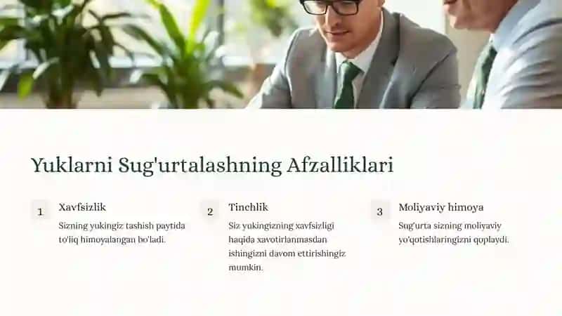 Yuklarni Sug'urtalash: Xavfsizlik va Tinchlik 3