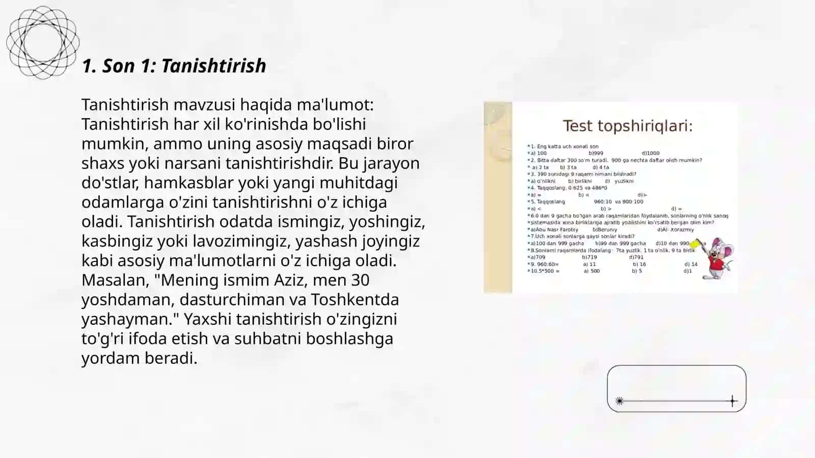 Bolalarga 1 dan 5 gacha bo'lgan sonlarni o'rgatish 3
