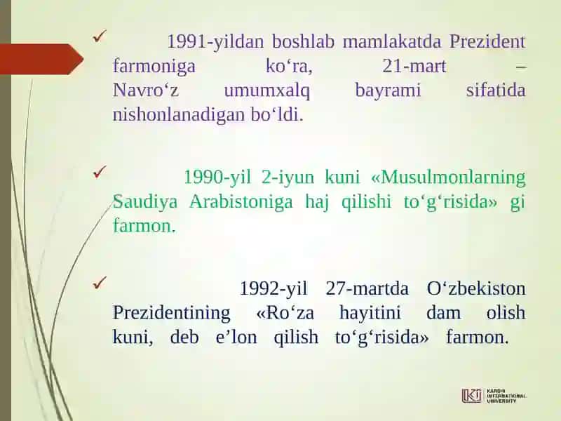 Mustaqillik yillarida ma'naviy vamadaniy taraqqiyot 3