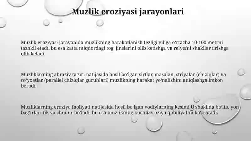 Glayatsial muz relef shakilari 3