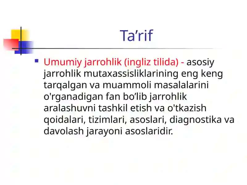 ZAMONAVIY XIRURGIYANING RIVOJLANISH TARIXI 3