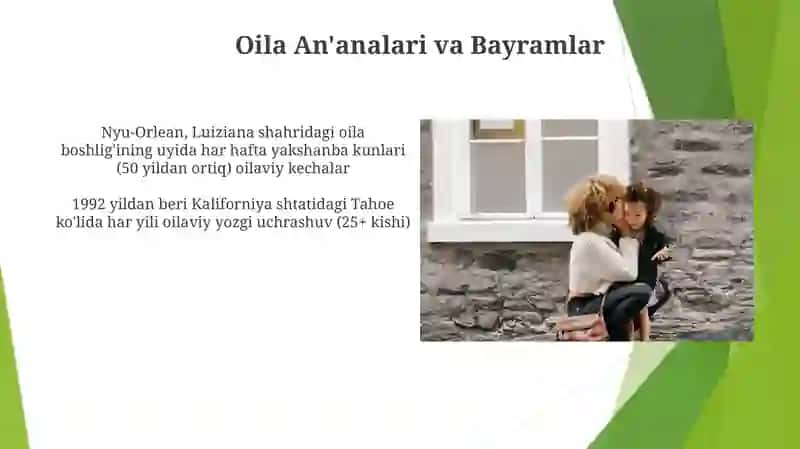 Oila An'analari va Bayramlar 3