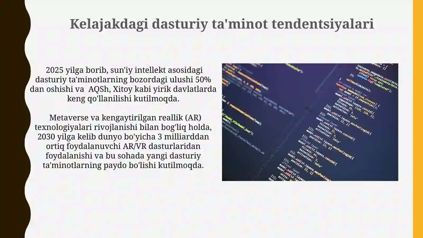 Dasturiy ta'minot va uning rivojlanibborishtendensiyalari 3
