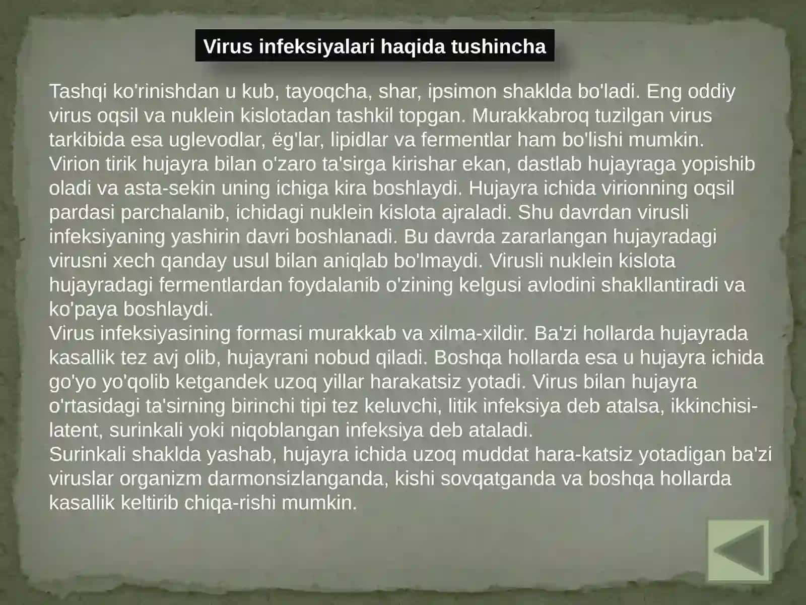 Virus infeksiyalari va OIV infeksiyasi ta'rixi 3