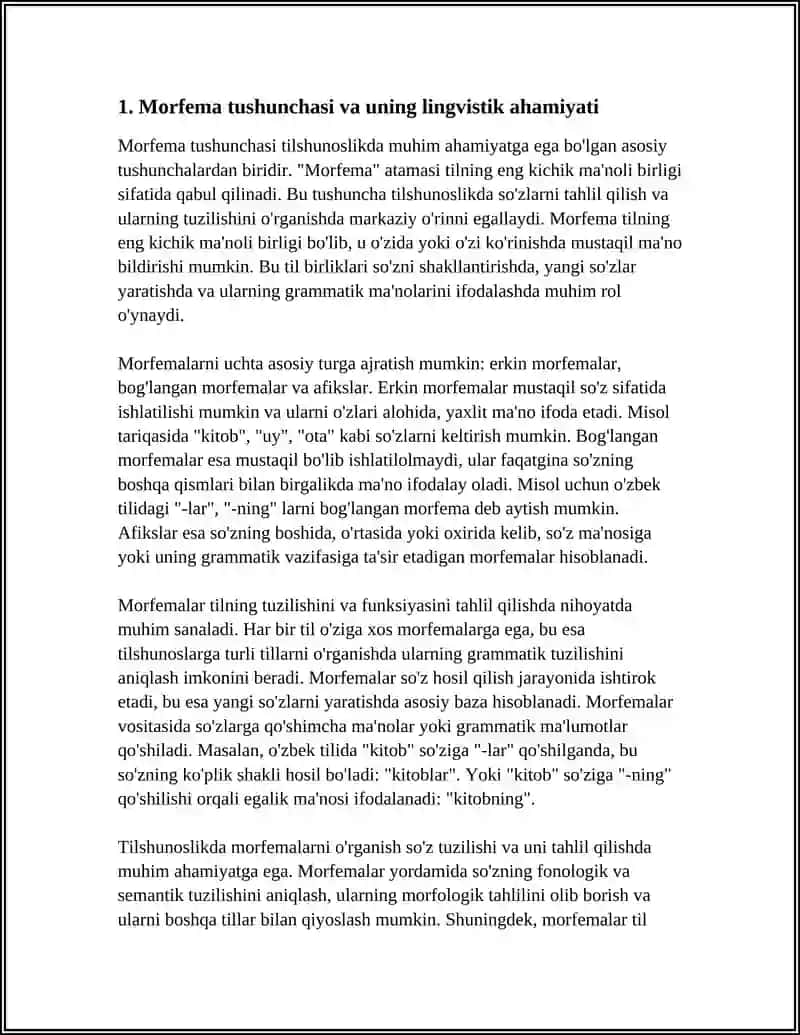 MORFEMA TILNING ENG KICHIK BIRLIGI SIFATIDA VA ZAMONAVIYLIGI 3