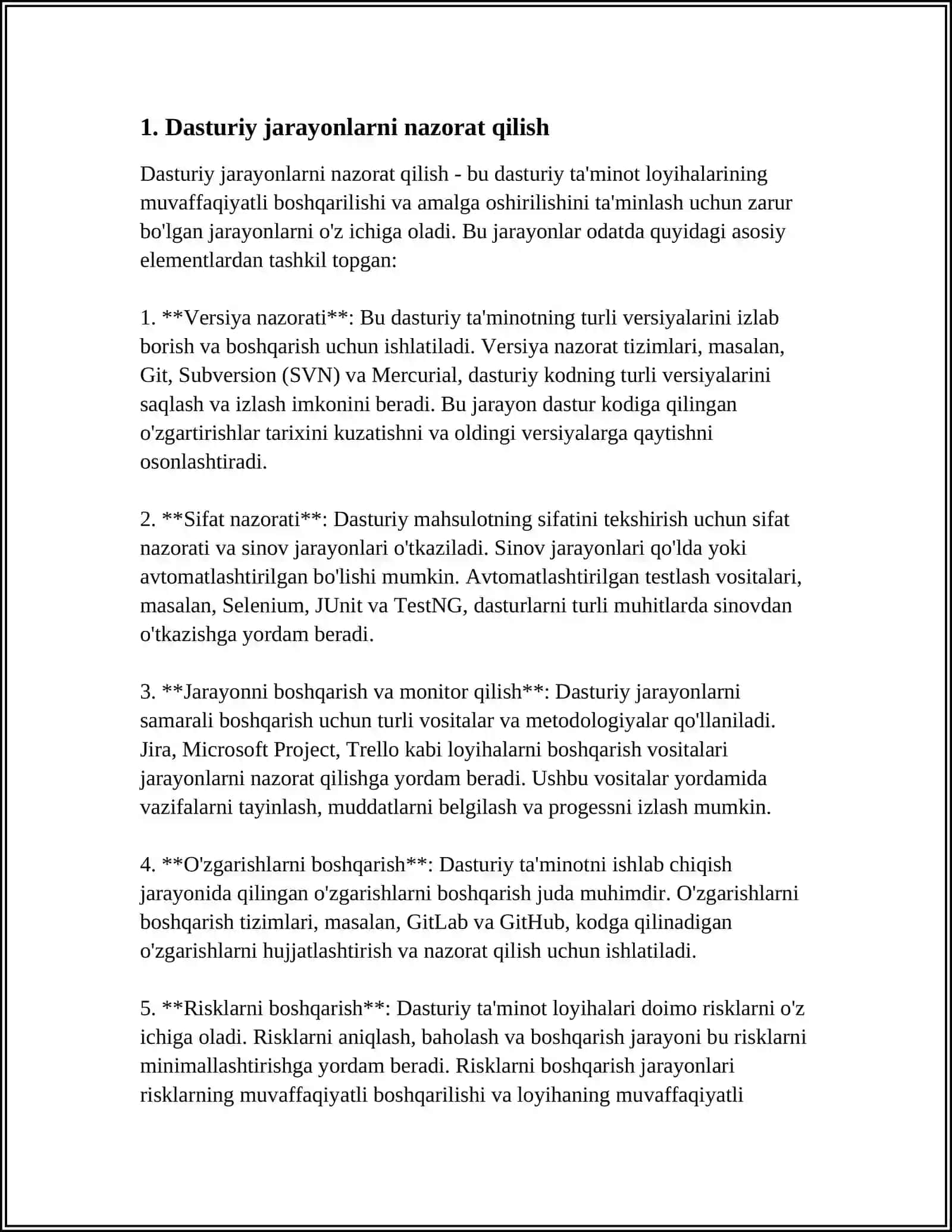 CHARM TEXNALOGIK JARAYONLARNING NAZORATI 3